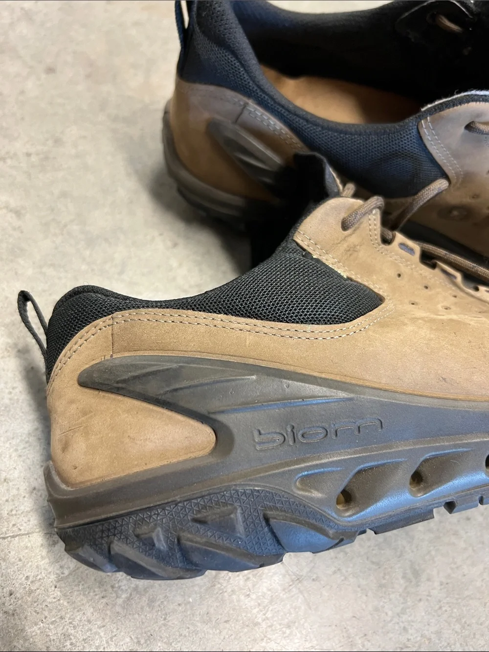 ECCO Men's Tan Suede Lace-Up Comfort Shoes size US 11